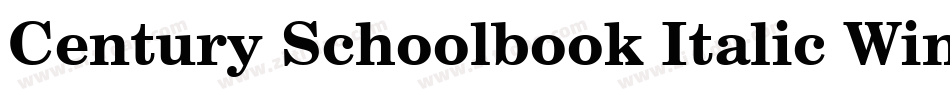 Century Schoolbook Italic Win95BT(1)字体转换